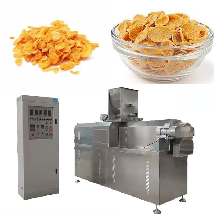 Extruded Corn Flakes Food Production Extruder