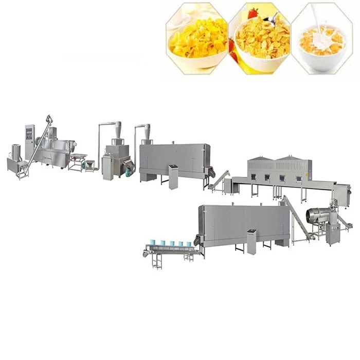 Extruded Corn Flakes Food Production Extruder